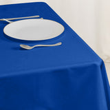 Royal Blue Cotton Blend Square Tablecloth - 54x54inch#whtbkgd