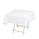 Cotton Blend 54x54inch Square Tablecloth White - Wrinkle-Resistant Table Cover