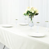 Ivory Cotton Blend Rectangular Tablecloth 60x102inch