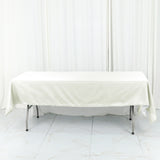 Ivory Cotton Blend Rectangular Tablecloth 60x102inch