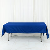 Royal Blue Cotton Blend Rectangular Tablecloth 60x102inch