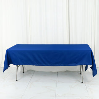 <h3 style="margin-left:0px;"><strong>Elegant Royal Blue Cotton Blend Rectangular Tablecloth</strong>