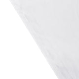 60"x102" White Cotton Blend Rectangular Tablecloth