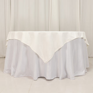 <span style="background-color:transparent;color:#000000;">﻿Ivory Cotton Blend Square Table Overlay</span>