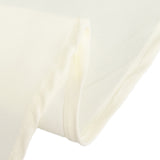 Ivory Cotton Blend Round Tablecloth - 70"