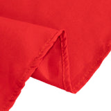 70" Red Cotton Blend Round Tablecloth