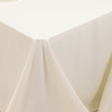 Ivory Cotton Blend Rectangular Tablecloth Seamless 90x156inch for 8 Foot Table