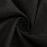 Black Seamless Cotton Blend Round Tablecloth - 90inch#whtbkgd