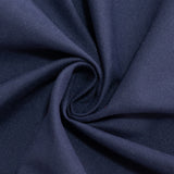 Navy Blue Seamless Cotton Blend Round Tablecloth - 90inch#whtbkgd