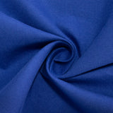 Royal Blue Seamless Cotton Blend Round Tablecloth - 90inch#whtbkgd