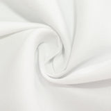 White Seamless Cotton Blend Round Tablecloth - 90inch#whtbkgd