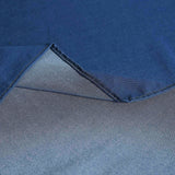 90\"x132\" Premium Dark Blue Faux Denim Polyester Rectangular Tablecloth