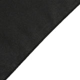 Black Fitted Polyester Rectangle Tablecloth 6ft for Special Size 72x24x30inch Tables