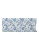 French Toile Fitted Tablecloth 6ft – Blue & White Rectangular Polyester Wrinkle-Resistant Table