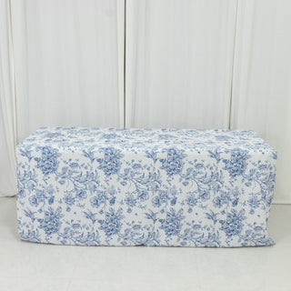 <strong>Blue &amp; White French Toile Tablecloth 6ft &ndash; Fitted, Wrinkle-Resistant</strong>