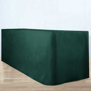 <span style="background-color:transparent;color:#000000;">Beautiful Hunter Green Fitted Polyester Rectangle Tablecloth</span>