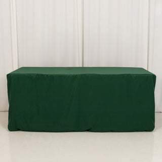 <span style="background-color:transparent;color:#000000;">Beautiful Hunter Green Fitted Polyester Rectangle Tablecloth</span>