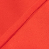 6ft Red Open Back Fitted Polyester Rectangle Tablecloth, Trade Show Table Cover