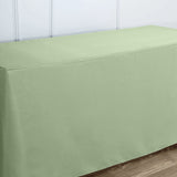 6FT Sage Green Fitted Polyester Rectangular Table Cover