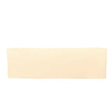 8FT Beige Fitted Polyester Rectangular Table Cover