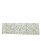 French Toile Fitted Tablecloth 8ft – Dusty Sage Green & White Rectangular Polyester 