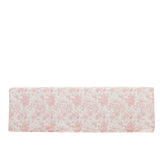 French Toile Fitted Tablecloth 8ft – Pink & White Rectangular Polyester Wrinkle-Resistant