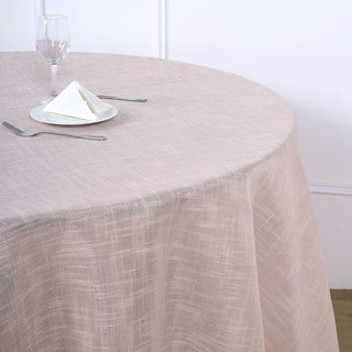 Wrinkle Resistant Blush Pink Tablecloth