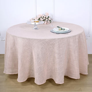 Blush Pink 120" Blush Seamless Round Tablecloth
