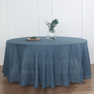 Elevate Your Event with the 120" Blue Seamless Round Tablecloth