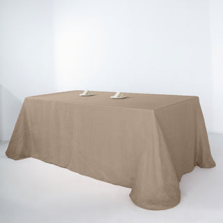 Elegant Taupe Tablecloth for Your Special Events