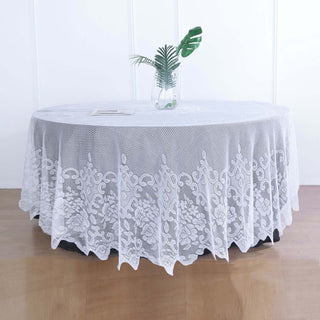 Elegant White Lace Tablecloth for Stunning Event Decor