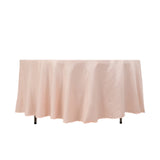 Blush Seamless Lamour Satin Round Tablecloth - 108inch