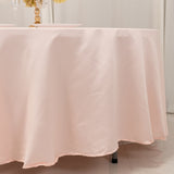 Blush Seamless Lamour Satin Round Tablecloth - 108inch