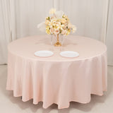 Blush Seamless Lamour Satin Round Tablecloth - 108inch