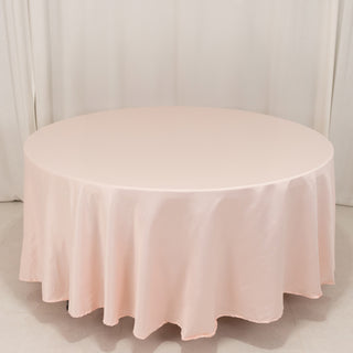 <h3 style="margin-left:0px;"><strong>Effortless Elegance with the Blush Lamour Satin Round Tablecloth</strong>