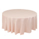 Blush Seamless Lamour Satin Round Tablecloth - 108inch