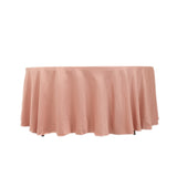 Dusty Rose Seamless Lamour Satin Round Tablecloth - 108inch