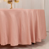 Dusty Rose Seamless Lamour Satin Round Tablecloth - 108inch