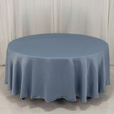 108inch Dusty Blue Seamless Lamour Satin Round Tablecloth