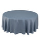 108inch Dusty Blue Seamless Lamour Satin Round Tablecloth