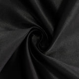 Black Seamless Lamour Satin Round Tablecloth - 108inch#whtbkgd