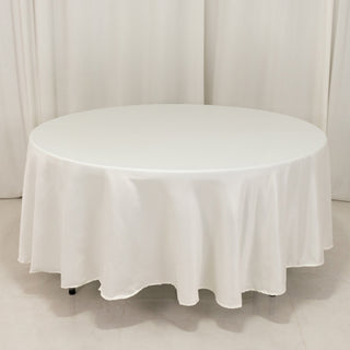 <h3 style="margin-left:0px;"><strong>Effortless Elegance with the Ivory Lamour Satin Round Tablecloth</strong>