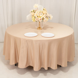 <h3 style="margin-left:0px;"><strong>Versatile Nude</strong> <strong>Tablecloth for a Range of Event Themes</strong>