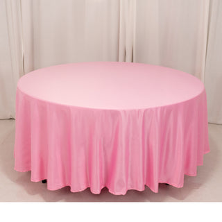 <h3 style="margin-left:0px;"><strong>Effortless Elegance with the Pink Lamour Satin Round Tablecloth</strong>