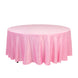 108" Pink Lamour Satin Round Tablecloth