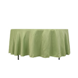 108 Sage Green Seamless Lamour Satin Round Tablecloth