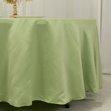 108 Sage Green Seamless Lamour Satin Round Tablecloth