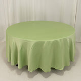 108 Sage Green Seamless Lamour Satin Round Tablecloth