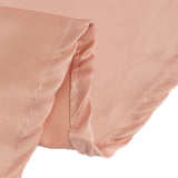 120 Dusty Rose Seamless Lamour Satin Round Tablecloth for 5 Foot Table With Floor-Length Drop