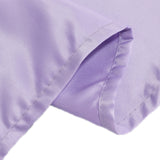 120 Lavender Lilac Seamless Lamour Satin Round Tablecloth for 5 Foot Table With Floor-Length Drop